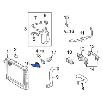 Toyota OE - Lower Engine Coolant Thermostat Housing