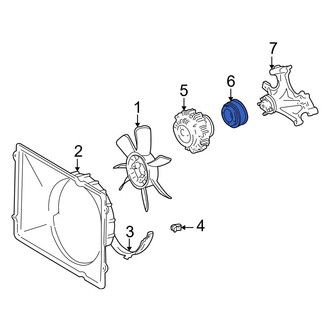 Toyota OE - Engine Cooling Fan Clutch Pulley