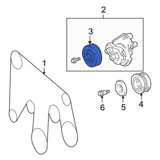 Toyota OE - Accessory Drive Belt Tensioner Pulley