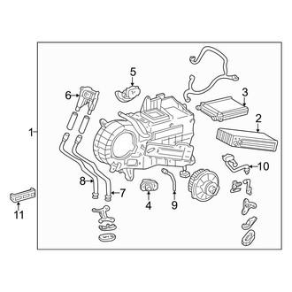 Toyota OE - Air Conditioner & Heater - Evaporator & Heater Components (Rear)
