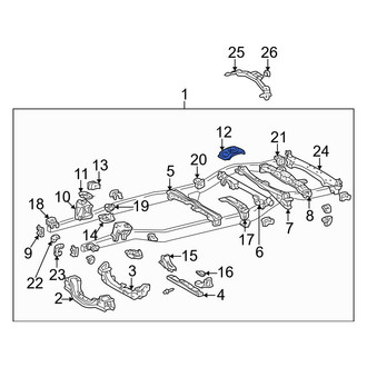 Toyota OE - Rear Right Chassis Frame Reinforcement
