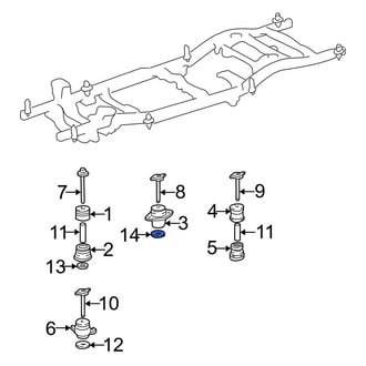 Toyota OE - Body Mount Cushion Washer