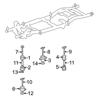 Toyota OE - Frame & Components (Body Mounting)