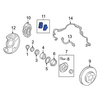 Toyota OE - Front Disc Brake Pad Set