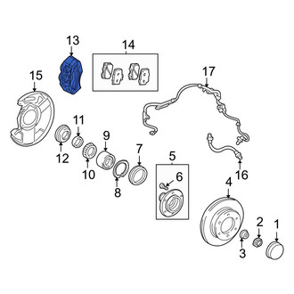 Toyota OE - Front Left Disc Brake Caliper