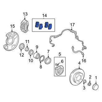 Toyota OE - Front Disc Brake Pad Set
