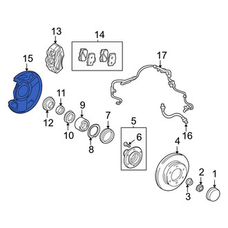 Toyota OE - Front Right Brake Dust Shield