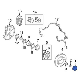 Toyota OE - Front CV Joint Nut