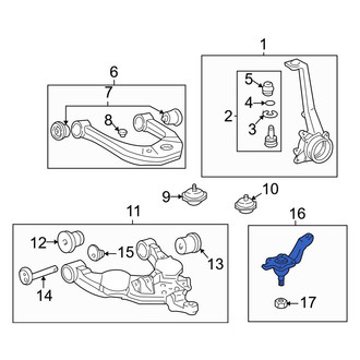 Toyota OE - Front Left Lower Suspension Ball Joint