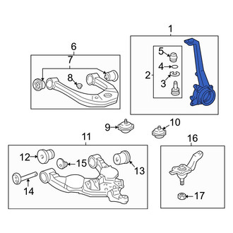 Toyota OE - Front Right Steering Knuckle
