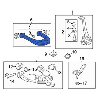 Toyota OE - Rear Right Upper Suspension Control Arm