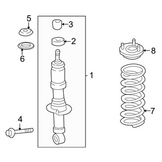 Toyota OE - Front Suspension - Struts & Components (RWD)