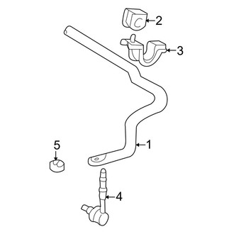 Toyota OE - Front Suspension - Stabilizer Bar & Components (4WD)