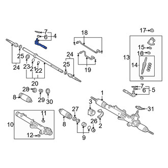 Toyota OE - Right Outer Steering Tie Rod End
