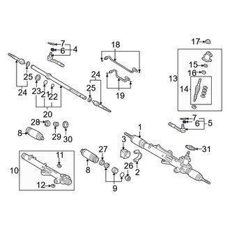 Toyota OE - Rack and Pinion Nut