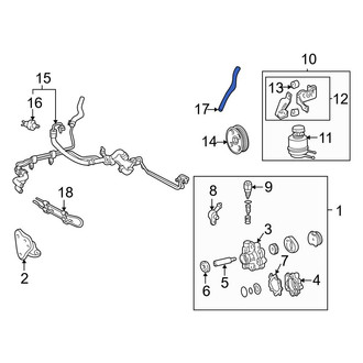 Toyota OE - Power Steering Reservoir Hose