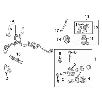 Toyota OE - Steering Gear & Linkage - Power Steering Pump & Cooler Lines