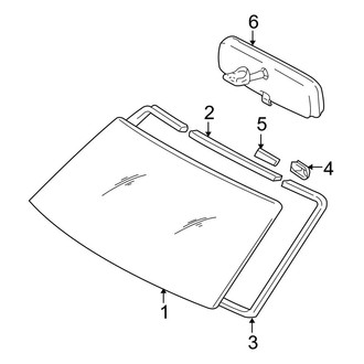Toyota OE - Windshield - Glass