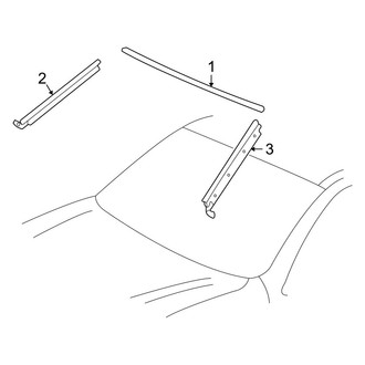 Toyota OE - Windshield - Reveal Moldings