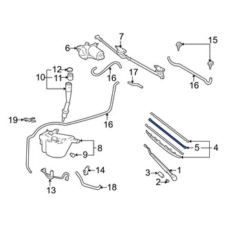 Toyota OE - Rear Wiper Blade Refill