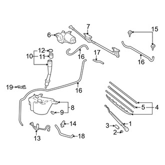 Toyota OE - Windshield - Wiper & Washer Components