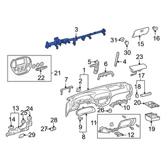 Toyota OE - Instrument Panel Crossmember