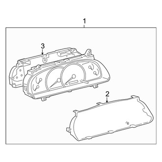 Toyota OE - Instrument Panel - Cluster & Switches (Cluster)