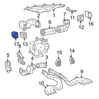 Toyota OE - Front Left Inner Instrument Panel Air Duct