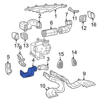 Toyota OE - Center Instrument Panel Air Duct