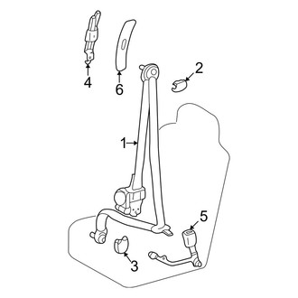 Toyota OE - Restraint Systems - Front Seat Belts