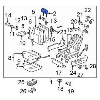 Toyota OE - Front Headrest