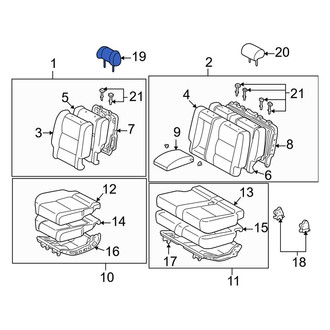 Toyota OE - Center Headrest