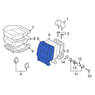 Toyota OE - Center Left Seat Back Cushion Cover