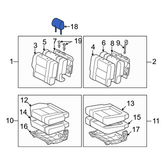 Toyota OE - Rear Headrest
