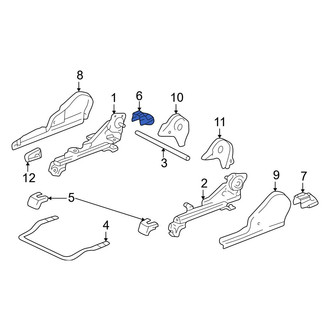 Toyota OE - Front Left Outer Seat Track Cover