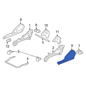 Toyota OE - Right Inner Seat Track Cover