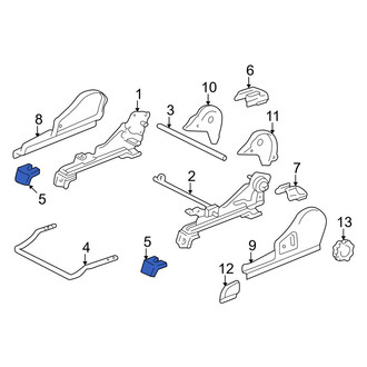 Toyota OE - Front Left Seat Track Cover