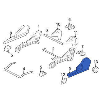 Toyota OE - Front Left Outer Seat Track Cover