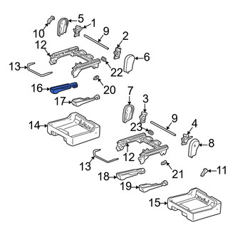 Toyota OE - Rear Left Inner Seat Track Cover