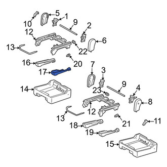 Toyota OE - Rear Left Outer Seat Track Cover