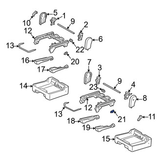 Toyota OE - Rear Left Outer Seat Track Cover