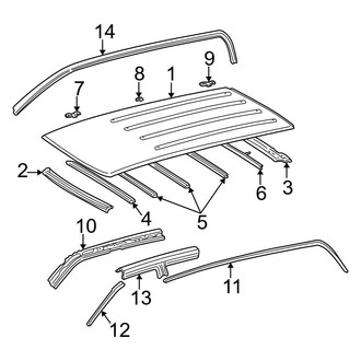 Toyota OE - Roof & Components (W/O Sunroof)