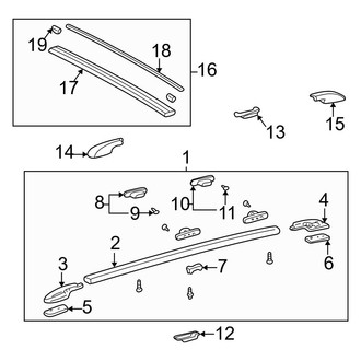 Toyota OE - Roof - Luggage Carrier (W/O Sunroof)