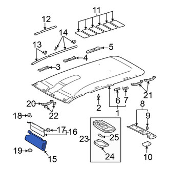 Toyota OE - Left Sun Visor