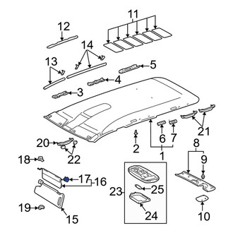 Toyota OE - Left Sun Visor Holder