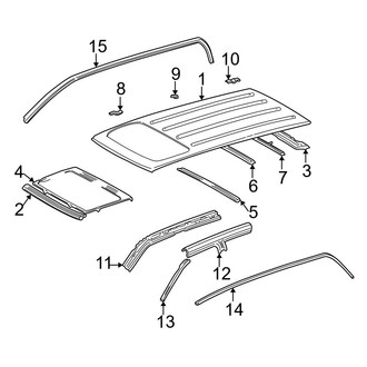 Toyota OE - Roof & Components (With Sunroof)