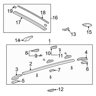 Toyota OE - Roof - Luggage Carrier (With Sunroof)