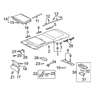 Toyota OE - Rear Interior Grab Bar