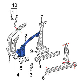 Toyota OE - Left Inner Body A-Pillar