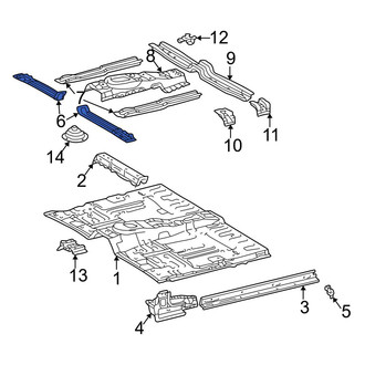 Toyota OE - Right Floor Pan Reinforcement